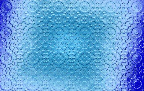 Abstract image of ornamental pattern with blue gradient Stock Photos