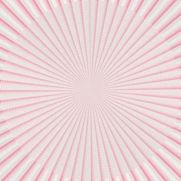Abstract image pink sun on white background radiant Stock Illustration