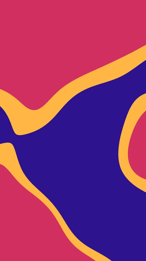 Abstract image with pink yellow and blue shapes Video stock 310490784