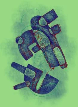 Abstract image for printing Stock Illustration