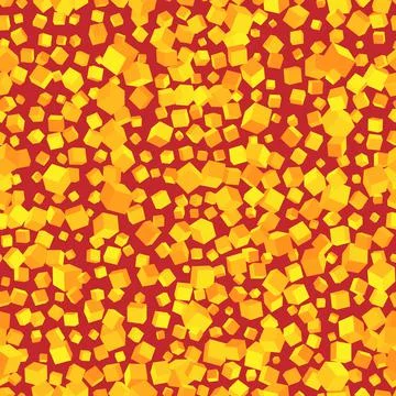 Abstract image of red cubes background. Seamless pattern vector illustration Stock Illustration