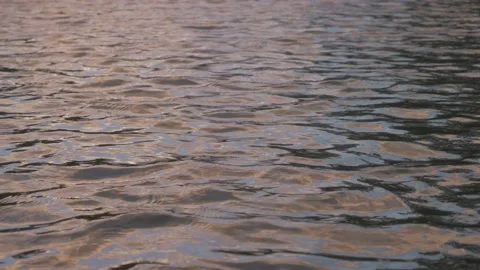 Abstract image of river water during golden hour Stock Footage 234796759