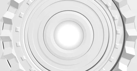 Abstract image of a set of concentric circles of different sizes in gray tone Stock Illustration