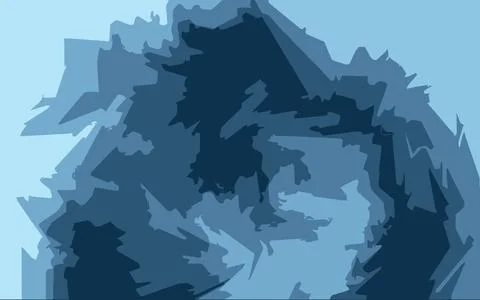 Abstract image with shades of blue Stock Illustration