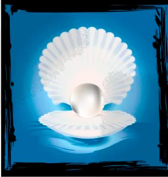 Abstract image of shell Stock Illustration