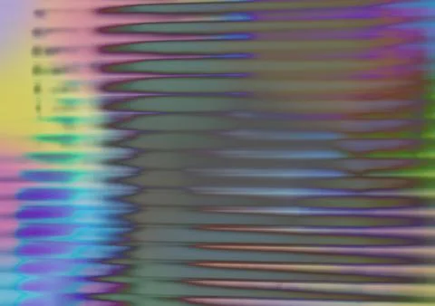 Abstract image showcases a vibrant blend of colors, arranged in horizontal Stock Illustration
