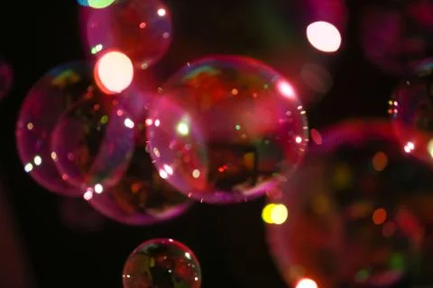 Abstract image of soap bubbles Stock Photos