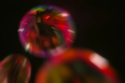 Abstract image of soap bubbles Stock Photos