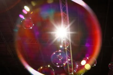 Abstract image of soap bubbles Stock Photos