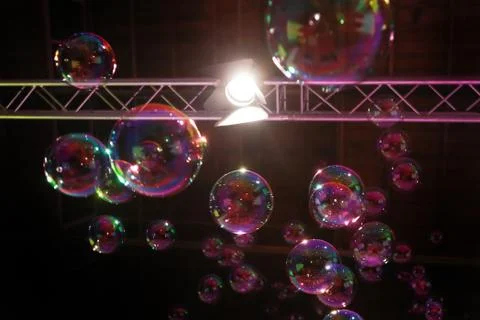 Abstract image of soap bubbles Stock Photos