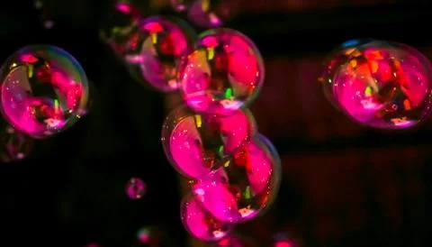 Abstract image of soap bubbles Stock Photos