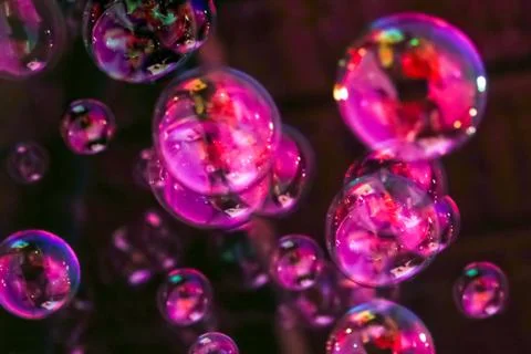 Abstract image of soap bubbles Stock Photos