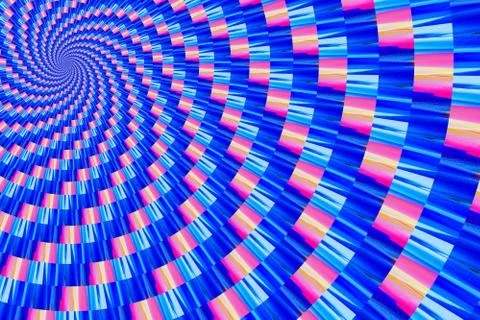 Abstract image of spiral form of monocentric type Stock Illustration