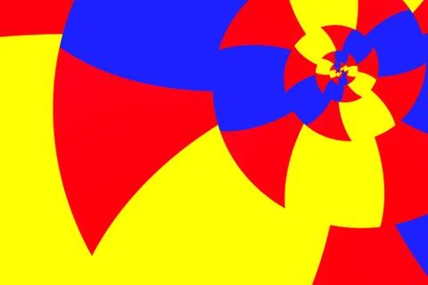 Abstract image of spiral form of monocentric type Stock Illustration