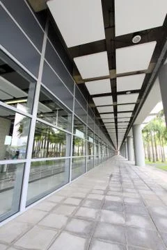 Abstract image of a train station Foto stock