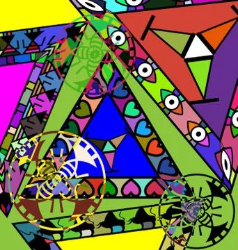 Abstract image of triangles Stock Illustration