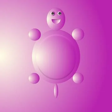 Abstract image of a turtle illustration background Stock Illustration