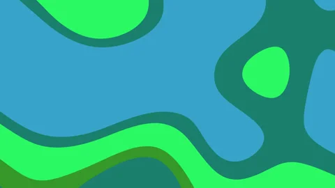 Abstract image with various shapes and green hues. Stock Footage 313765047