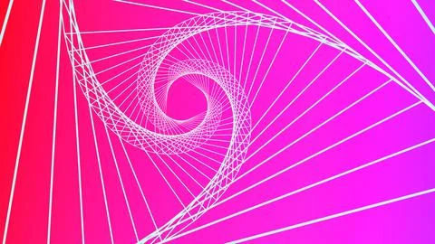 Abstract image of white swirl triangle lines on a red-purple background.,Abst イラスト素材