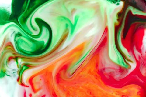Abstract images of multiple colors mixed together to form a pattern. Stock Photos