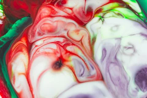 Abstract images of multiple colors mixed together to form a pattern. 写真素材