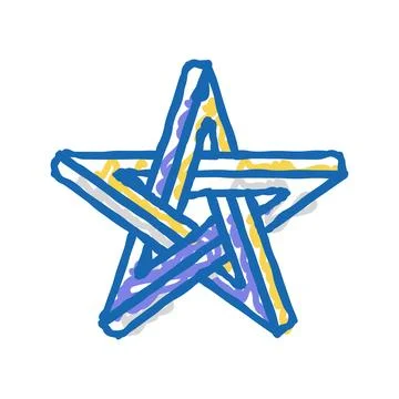 Abstract impossible geometric shape icon doodle illustration イラスト素材