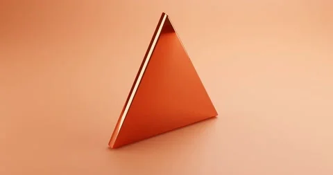 Abstract impossible triangle six color. 3D Illustration Video Stock Footage 172161511