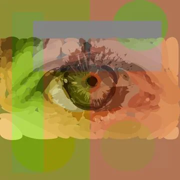 Abstract impression of the human eye Stock Illustration
