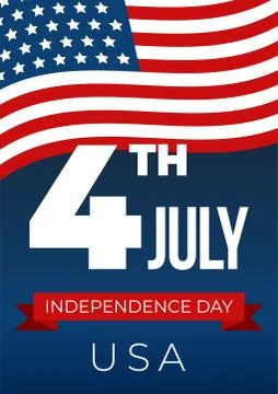 Abstract independence day background with special objects Stock Illustration