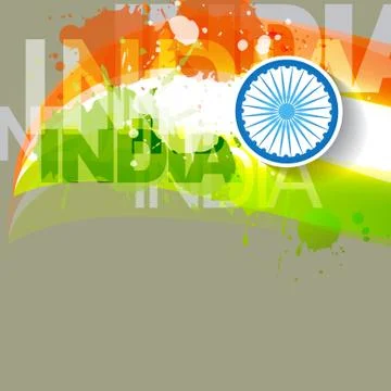 Abstract indian flag design Stock-Illustration