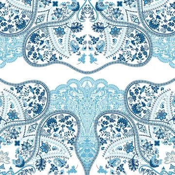 Abstract Indian Mughal Beautiful Vector Illustration Stock Illustration