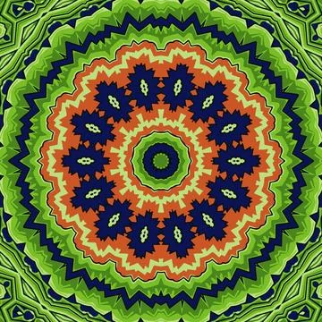 Abstract indian pattern with mandalas vector background Stock Illustration