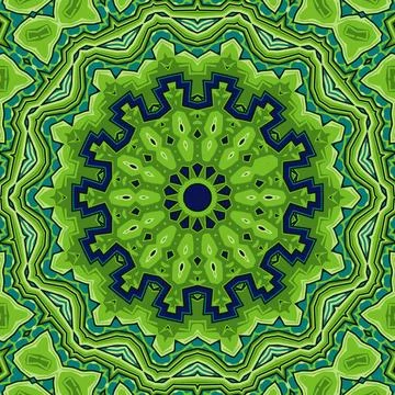 Abstract indian pattern with mandalas vector background Stock Illustration