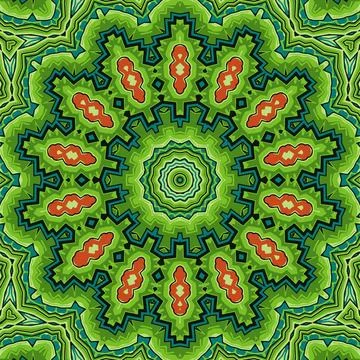 Abstract indian pattern with mandalas vector background Stock Illustration