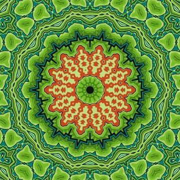 Abstract indian pattern with mandalas vector background Stock Illustration