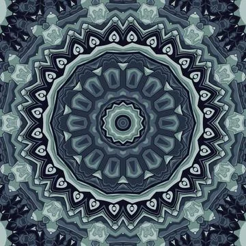 Abstract indian pattern with mandalas vector background Stock Illustration