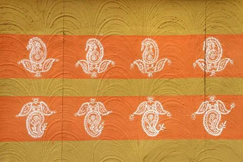 Abstract Indian Wall Design Texture / Pattern Stock Photos