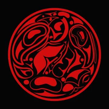 Abstract indigenous ornament Stock Illustration