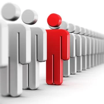 Abstract individuality concept Stock-Illustration