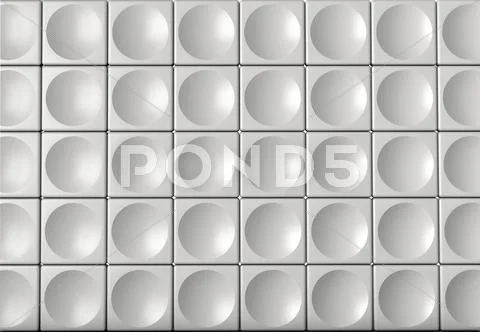 Abstract indoor futuristic indoor with acoustic wall Stock Illustration