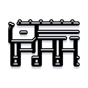 Abstract industrial engine system technical illustration Stock-Illustration