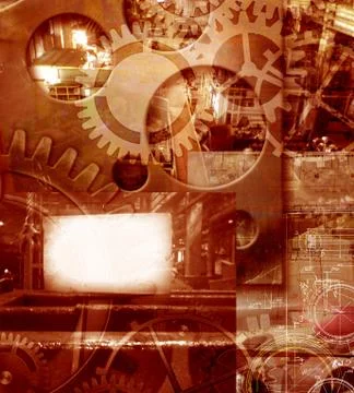 Abstract industrial engineering background 库存照片