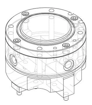 Abstract industry object concept 스톡 일러스트