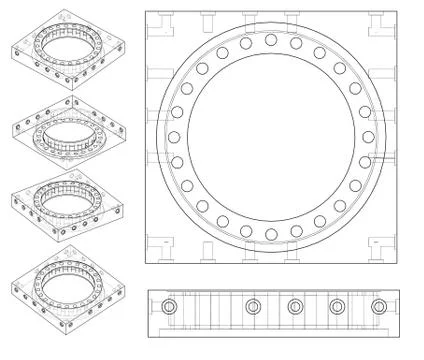 Abstract industry object concept Stock Illustration
