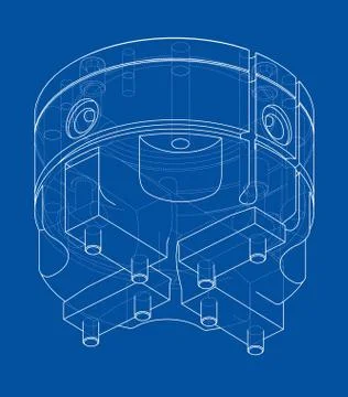 Abstract industry object concept Stock Illustration