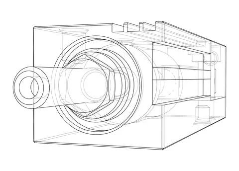 Abstract industry object concept Stock Illustration