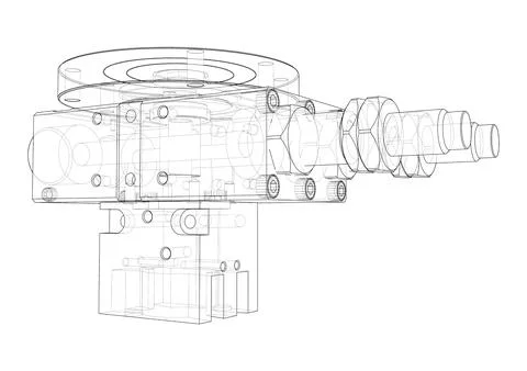 Abstract industry object concept Stock Illustration