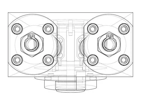Abstract industry object concept Stock Illustration