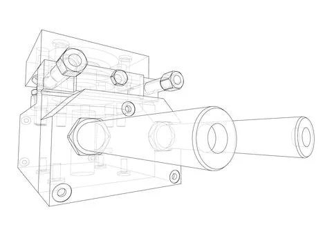 Abstract industry object concept Stock Illustration
