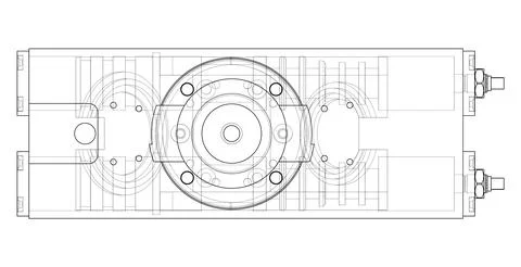 Abstract industry object concept Stock Illustration